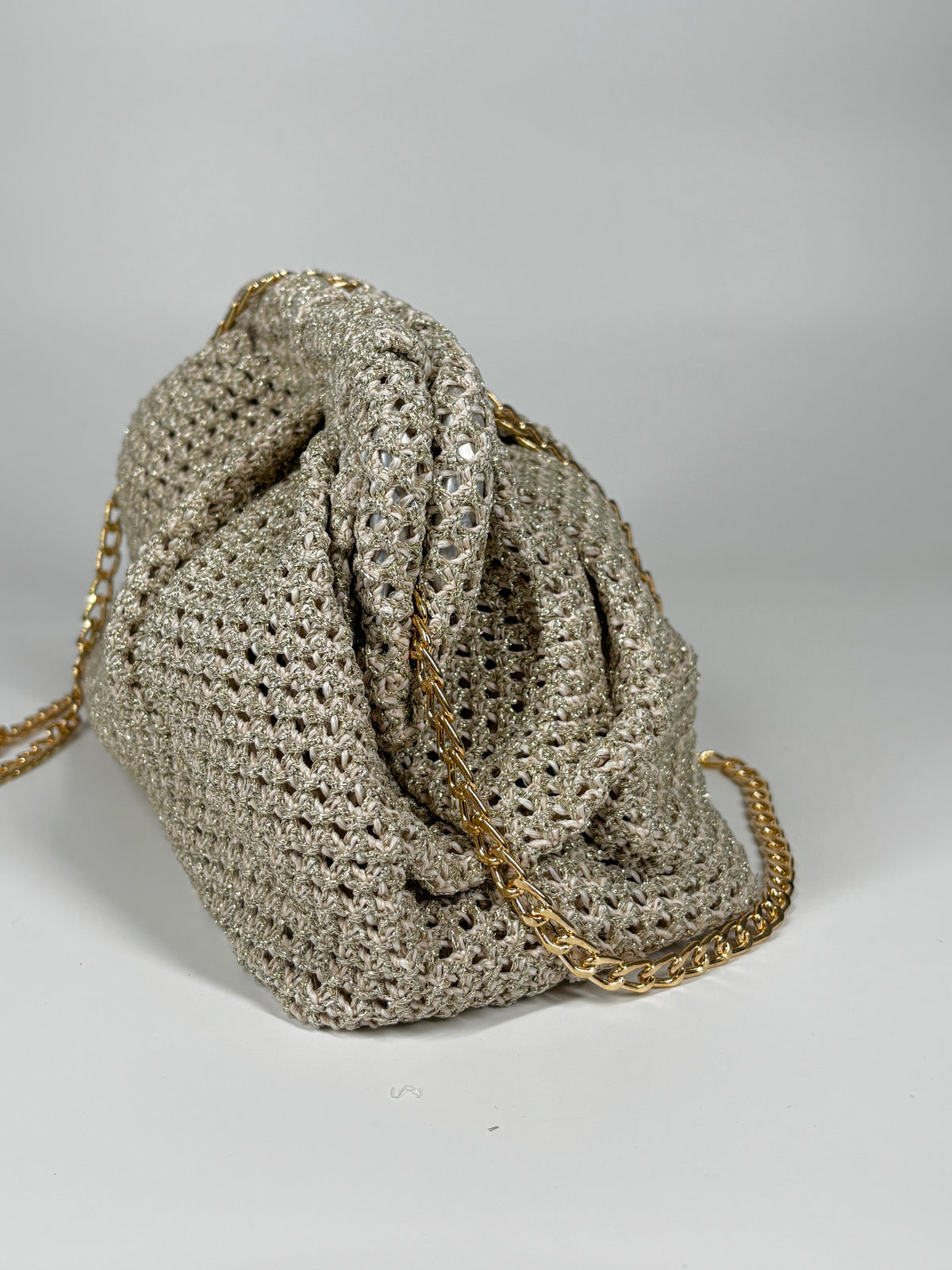 Clutch In tessuto - Oro