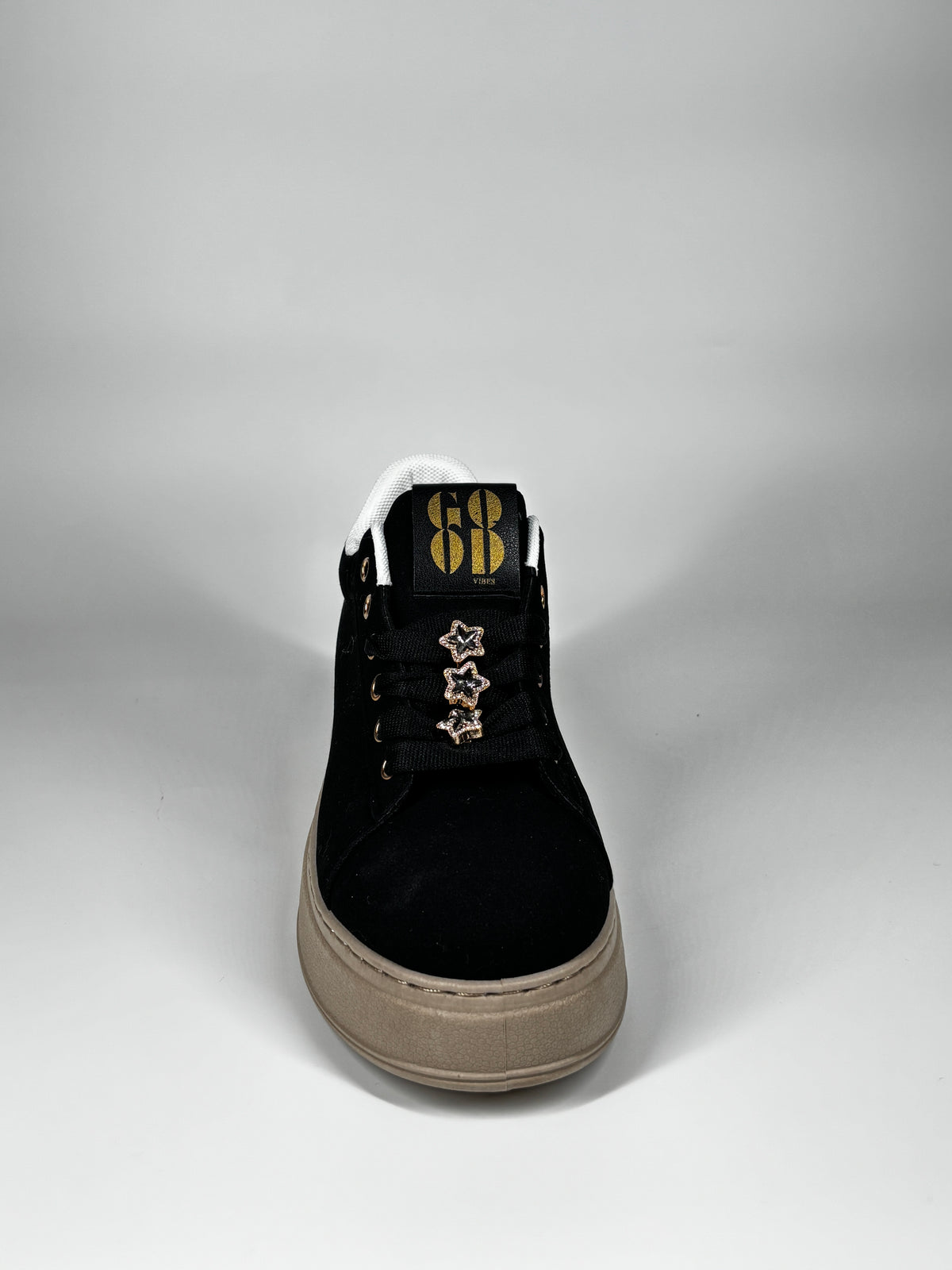 Sneakers Platform con charm -  Nero