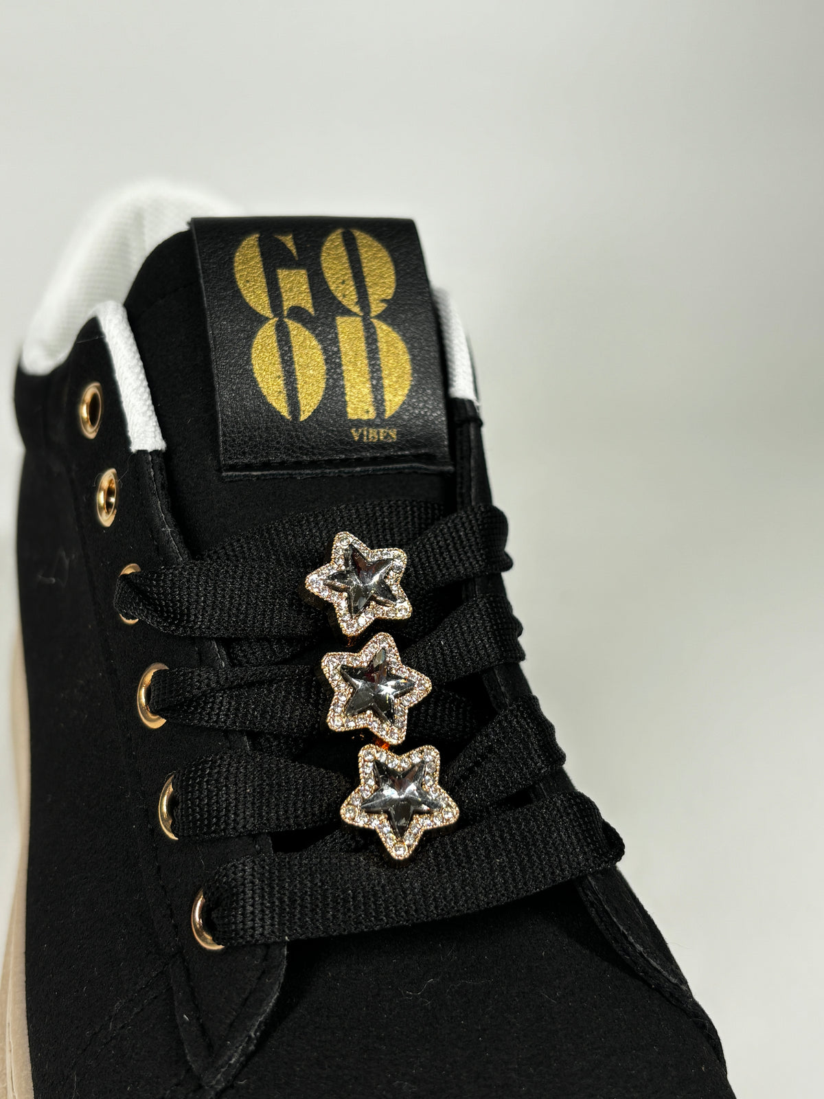 Sneakers Platform con charm -  Nero