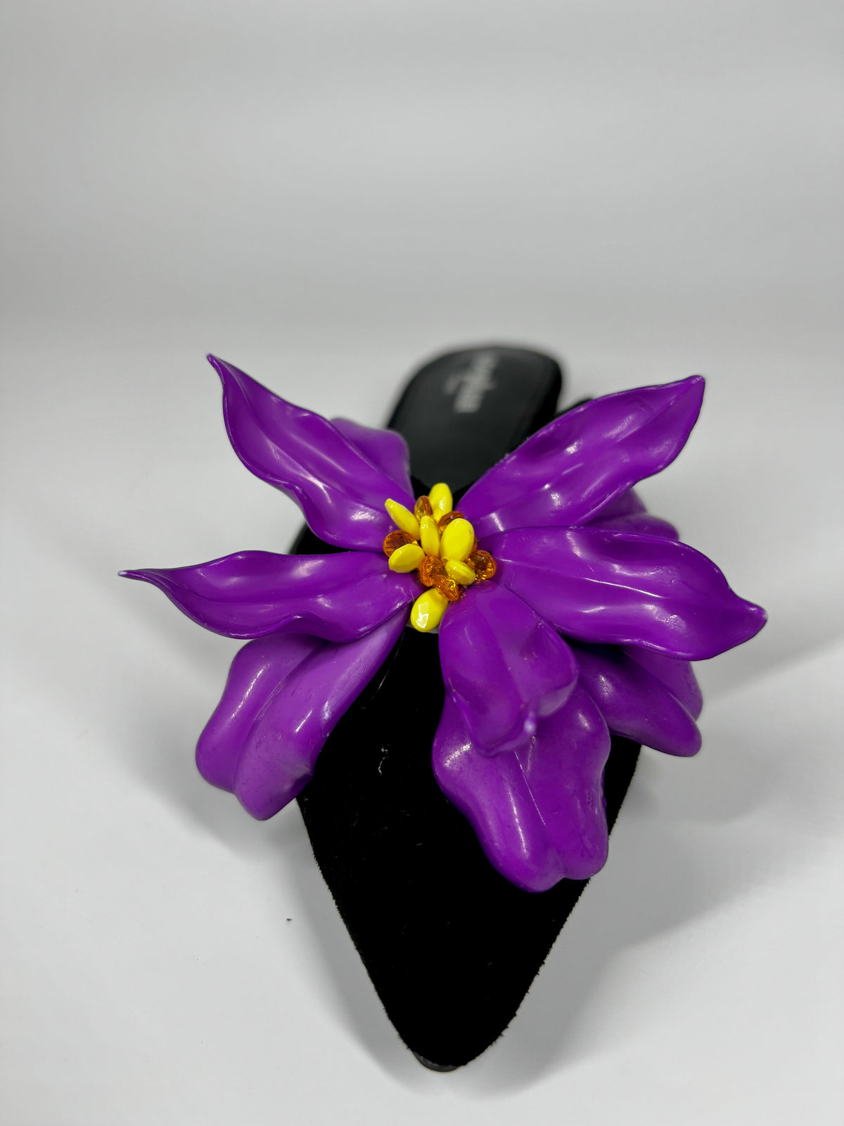 Mule a Punta in camoscio - Nero