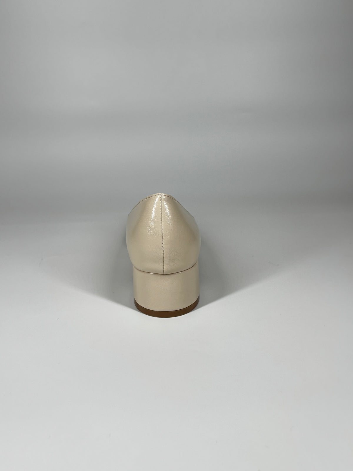 Pump Minimal a Tacco Largo - Bianco