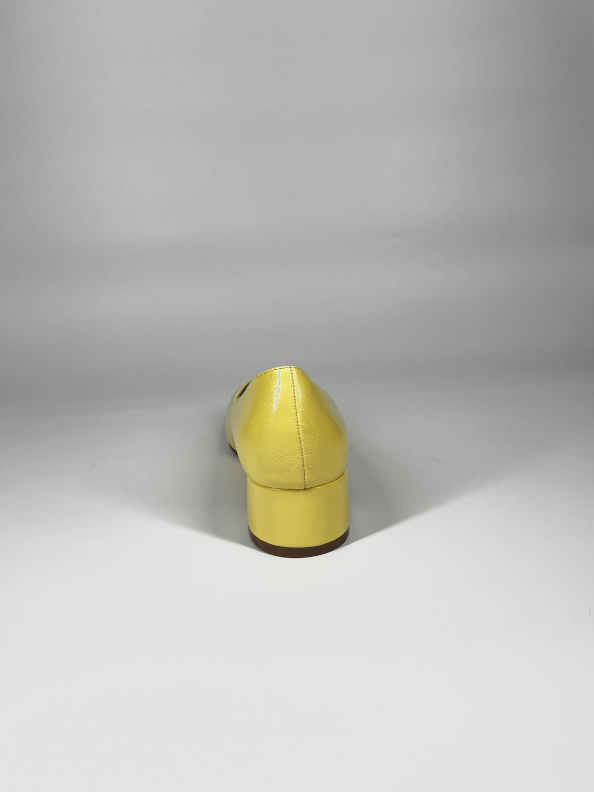 Pump Minimal a Tacco Largo - Giallo