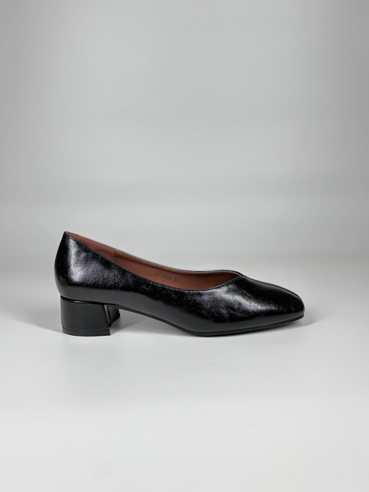 Pump Minimal a Tacco Largo - Nero