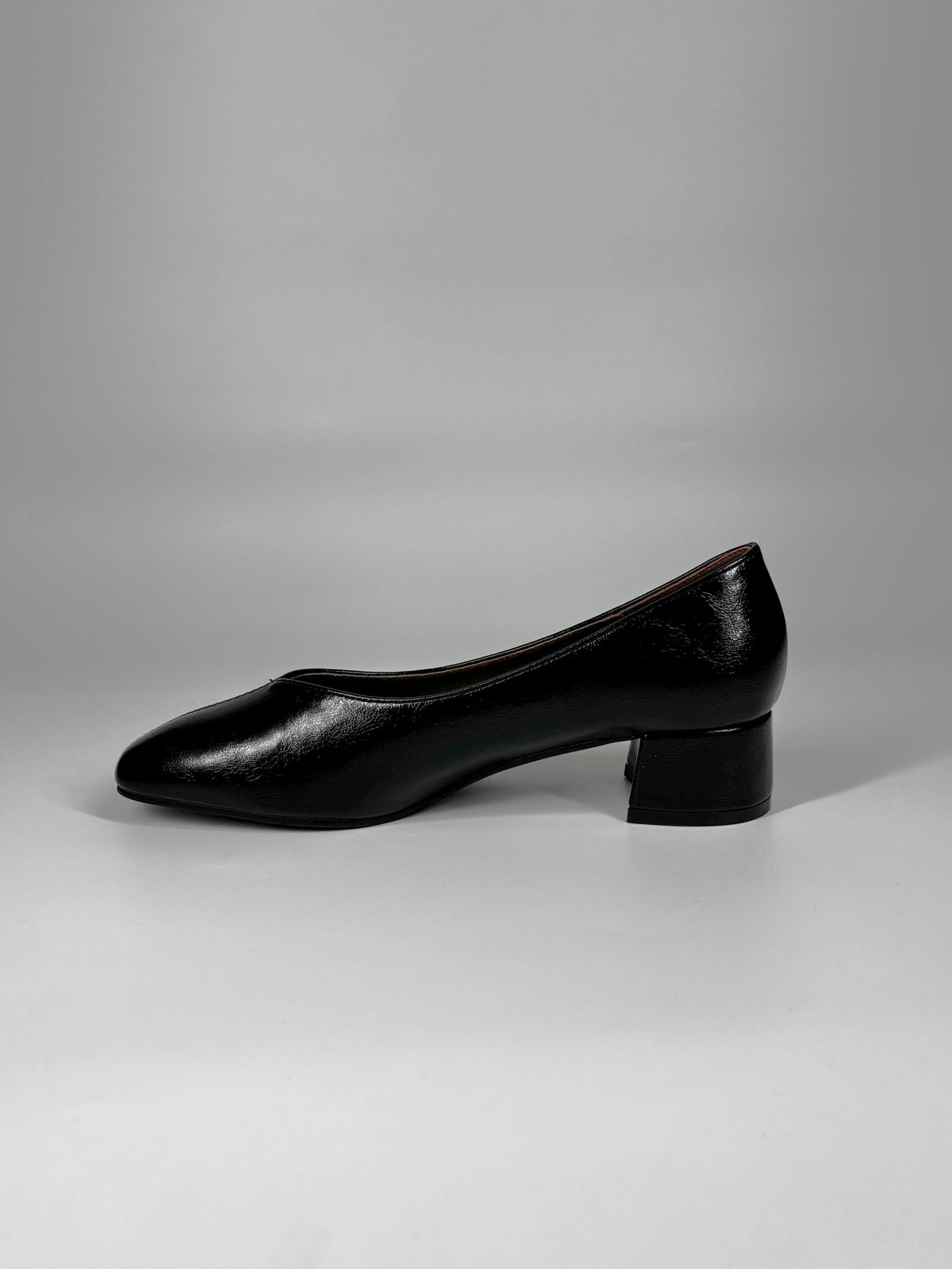 Pump Minimal a Tacco Largo - Nero