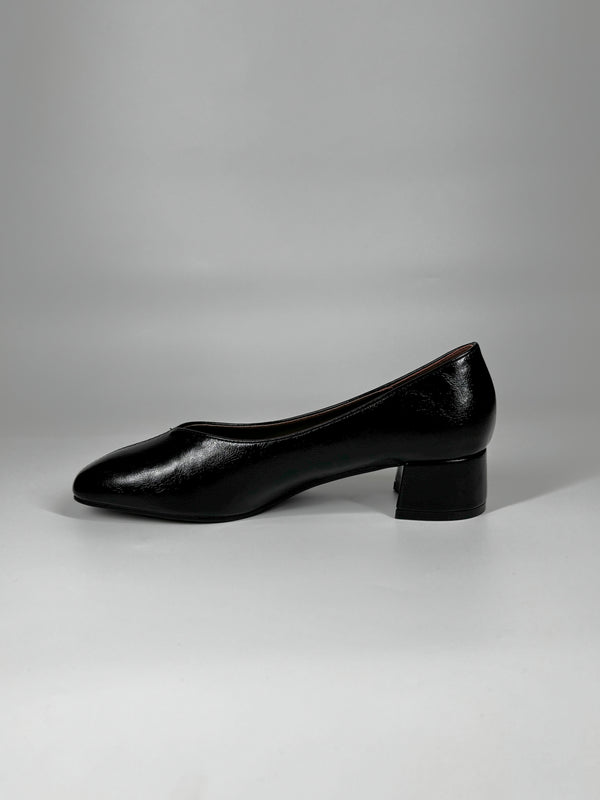 Pump Minimal a Tacco Largo - Nero