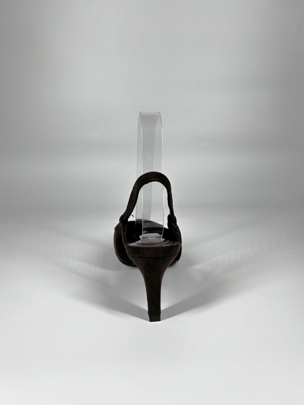 Slingback a Punta in Camoscio - Marrone