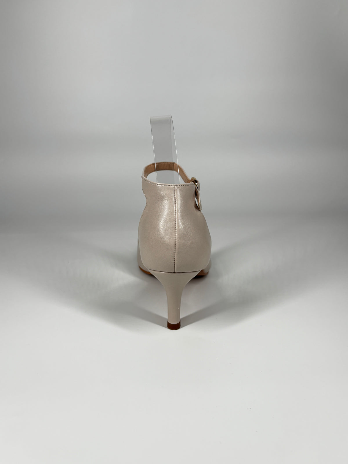 Sandalo in ecopelle con Cinturino alla Caviglia - Panna