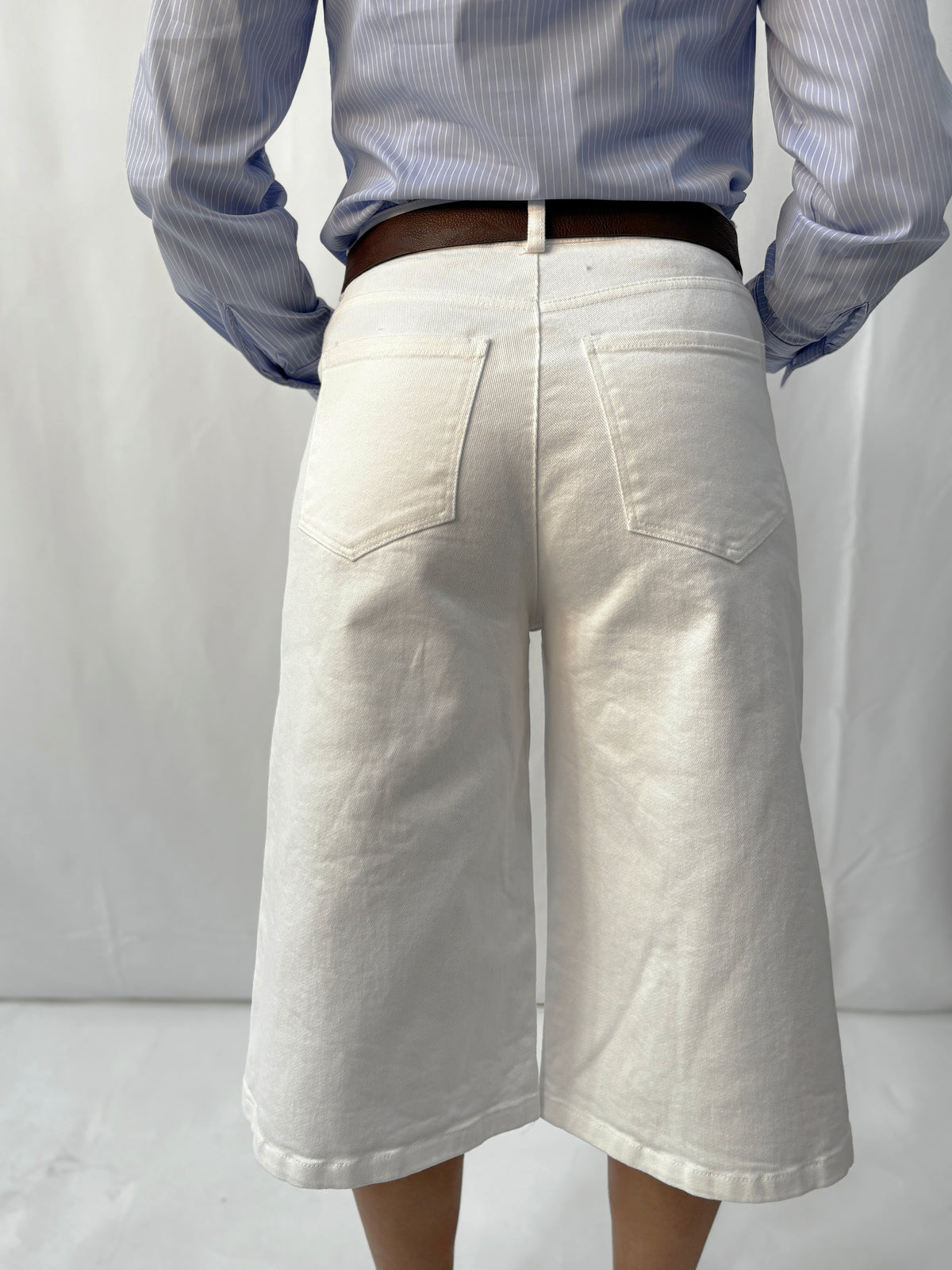 Bermuda in Denim Zahjr – Bianco