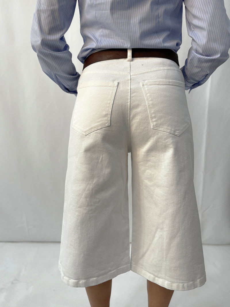 Bermuda in Denim Zahjr – Bianco