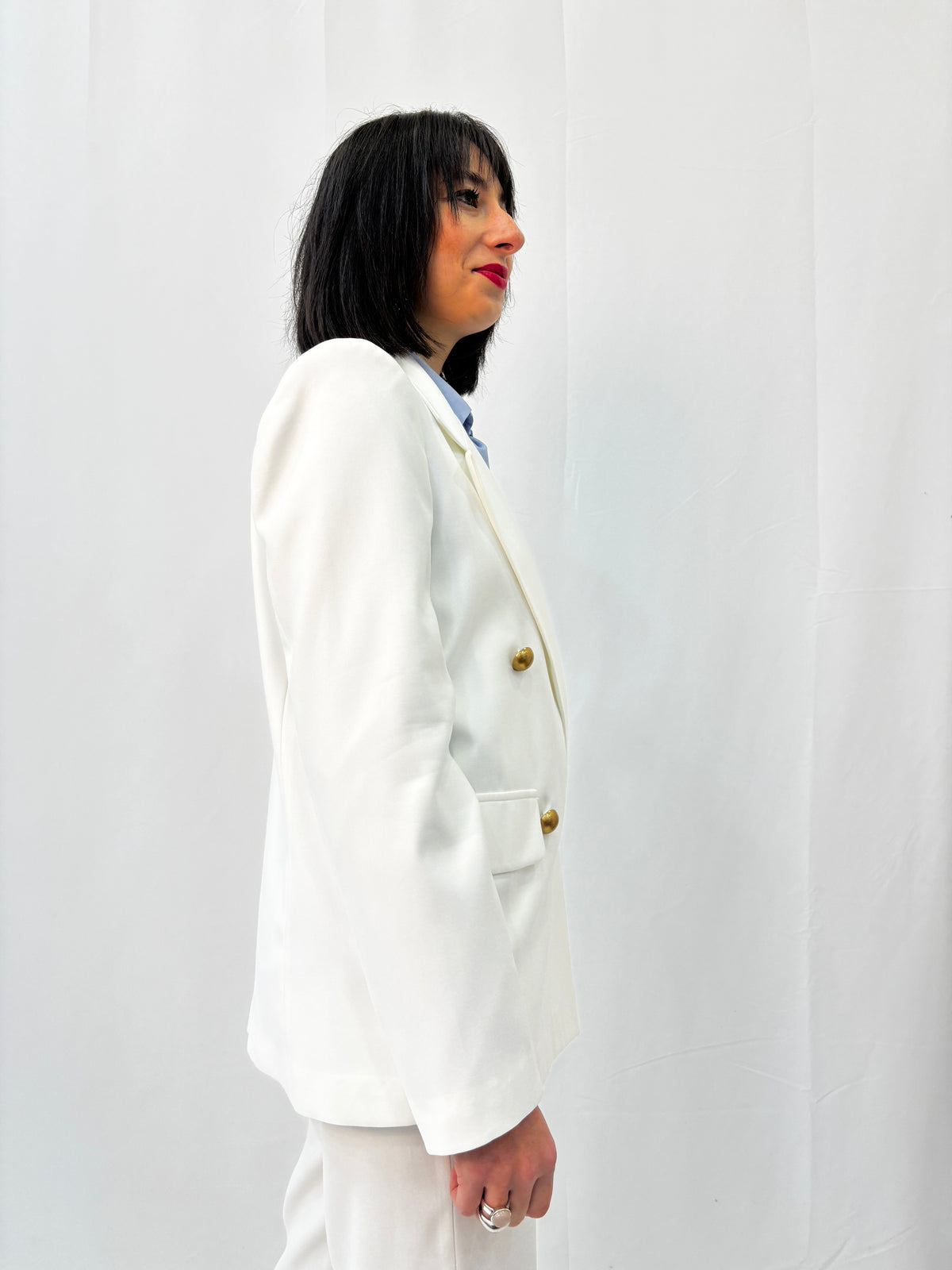 Blazer Doppiopetto Zahjr - Bianco