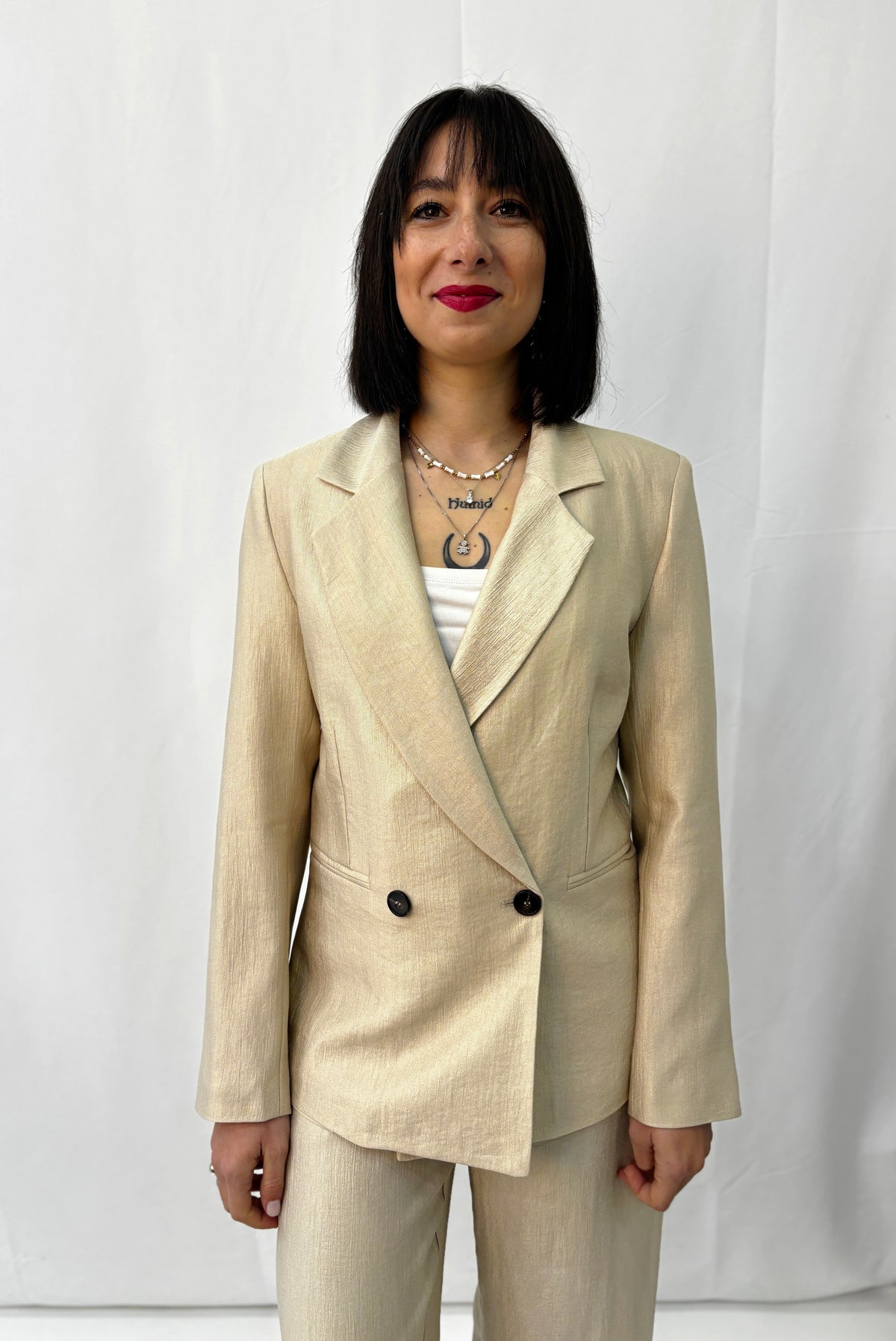 Blazer Doppiopetto Zahjr - Oro