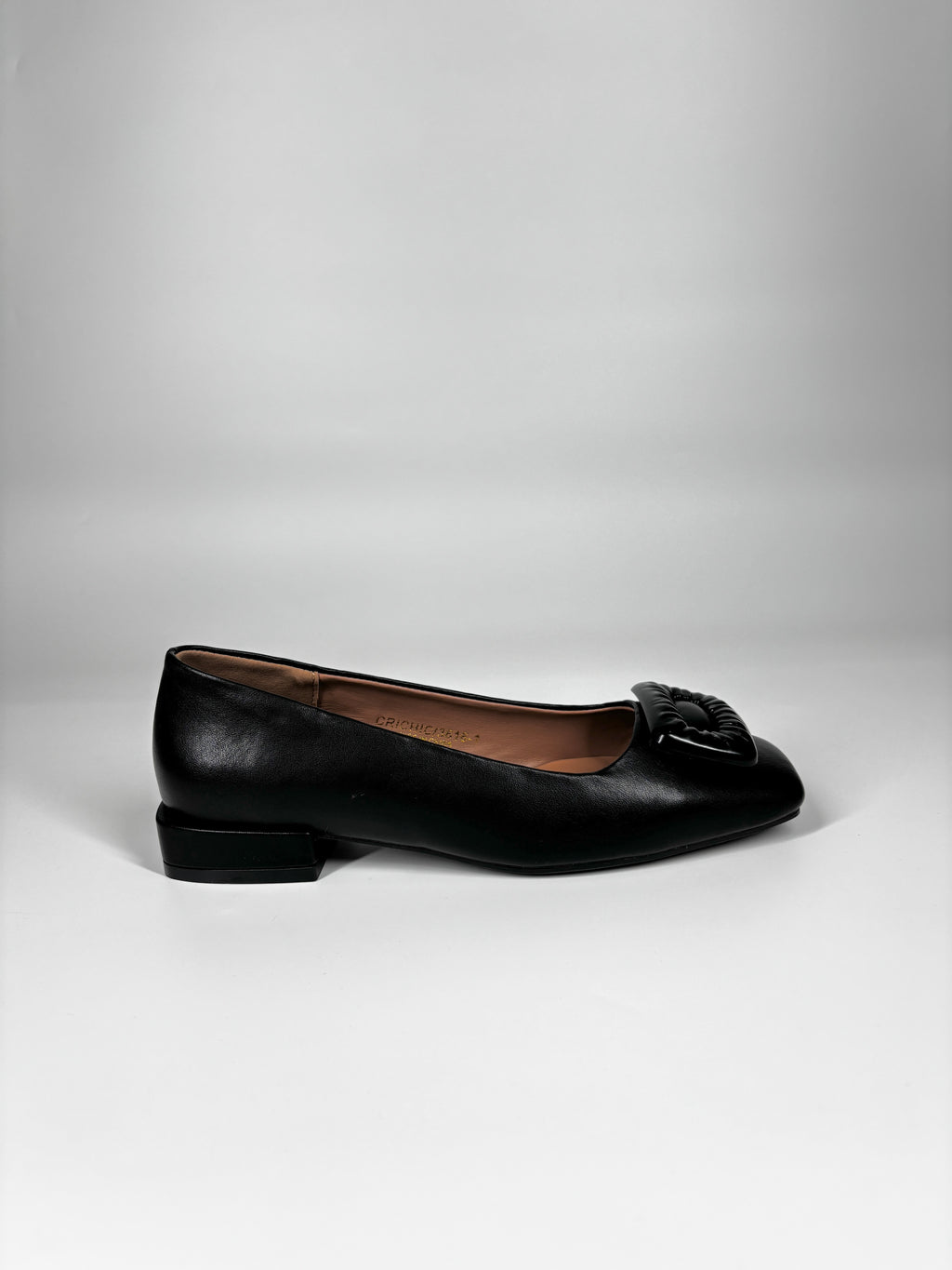 Ballerina con punta Squadrata - Nera
