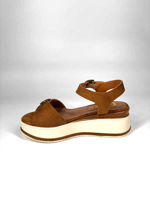 Sandalo Platform Chic - Cuoio