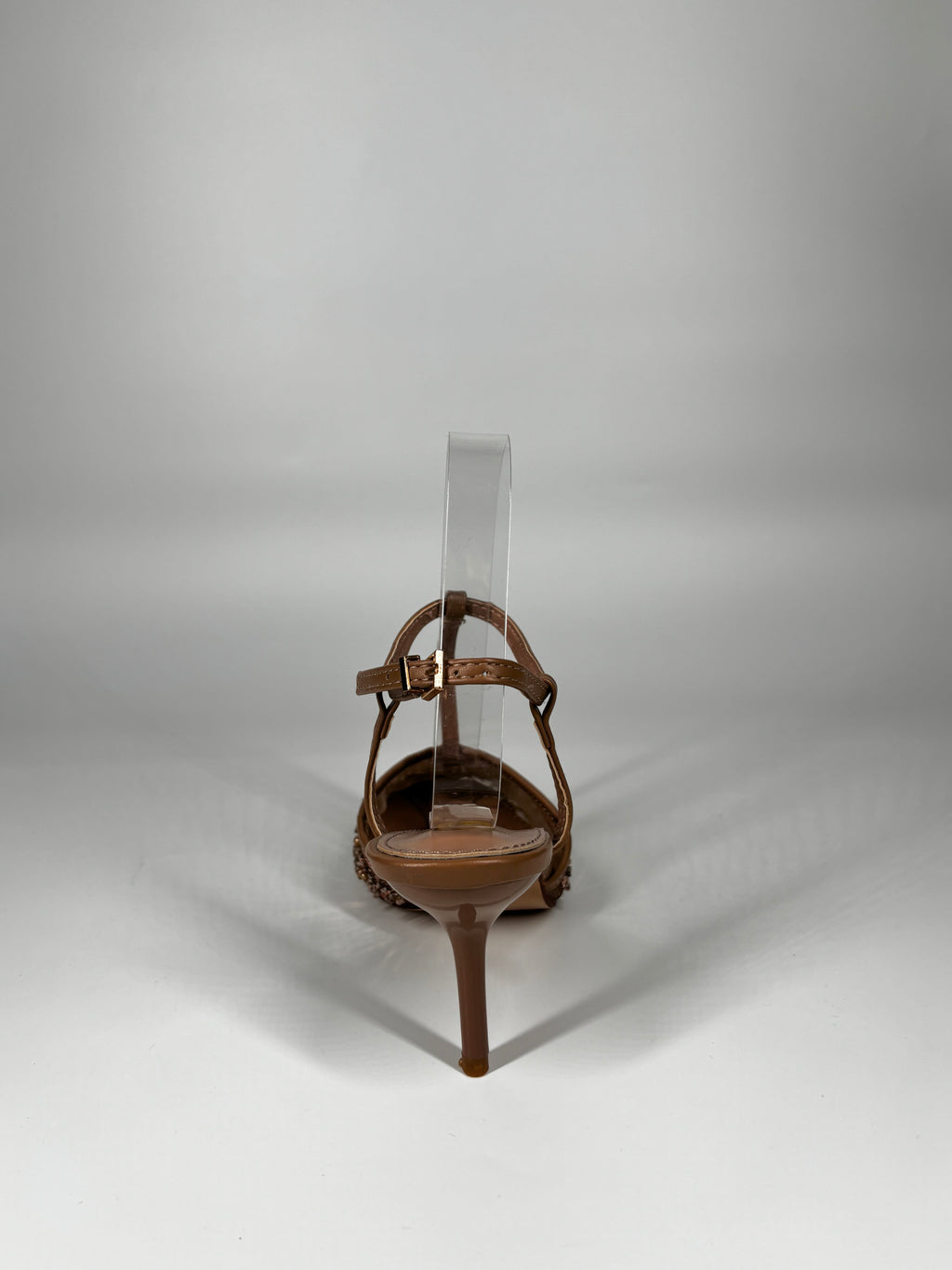 Decolleté Slingback - Marrone