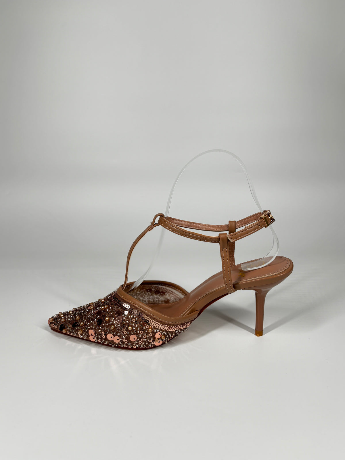 Decolleté Slingback - Marrone