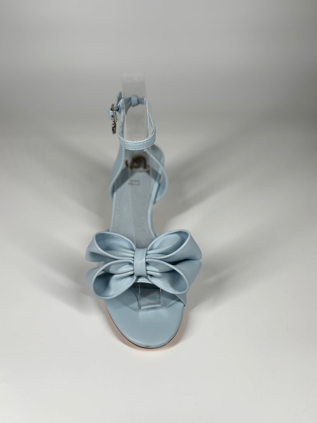 Sandalo Gold&Gold con Maxi Fiocco – Azzurro Polvere