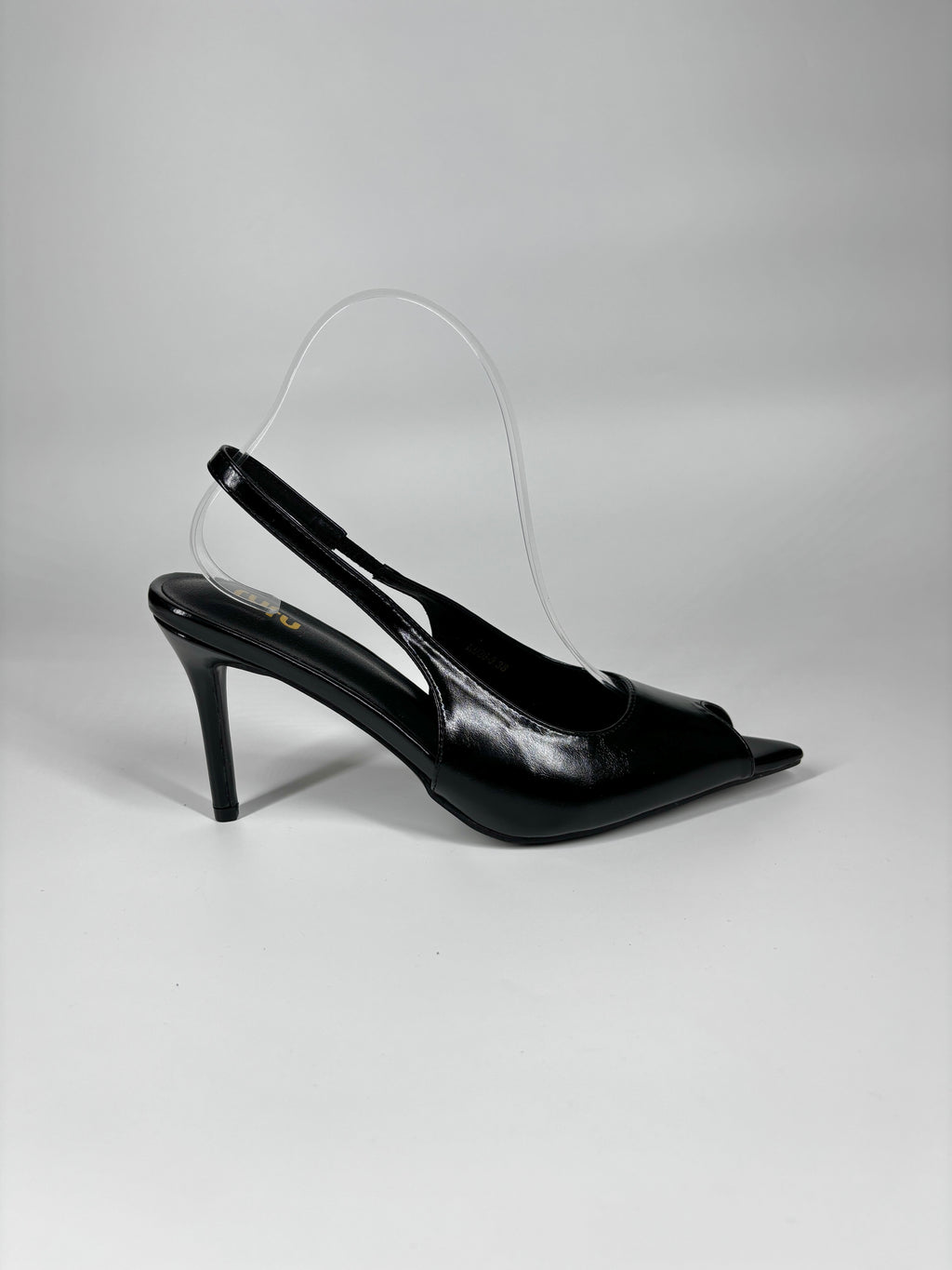 Décolleté Slingback in Vernice - Nero