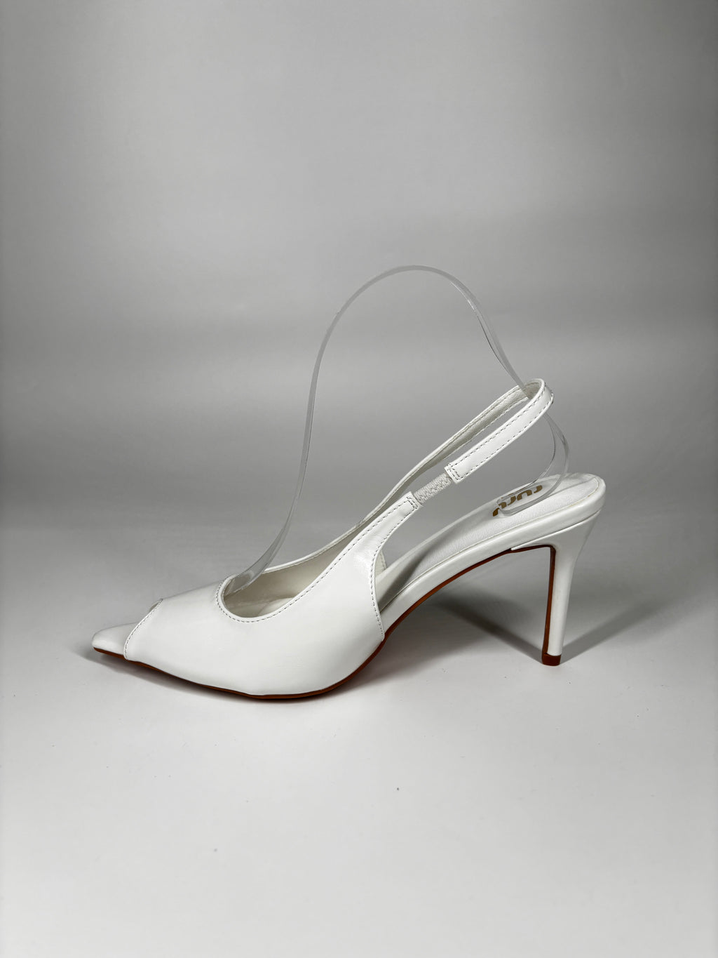 Décolleté Slingback in Vernice - Bianco