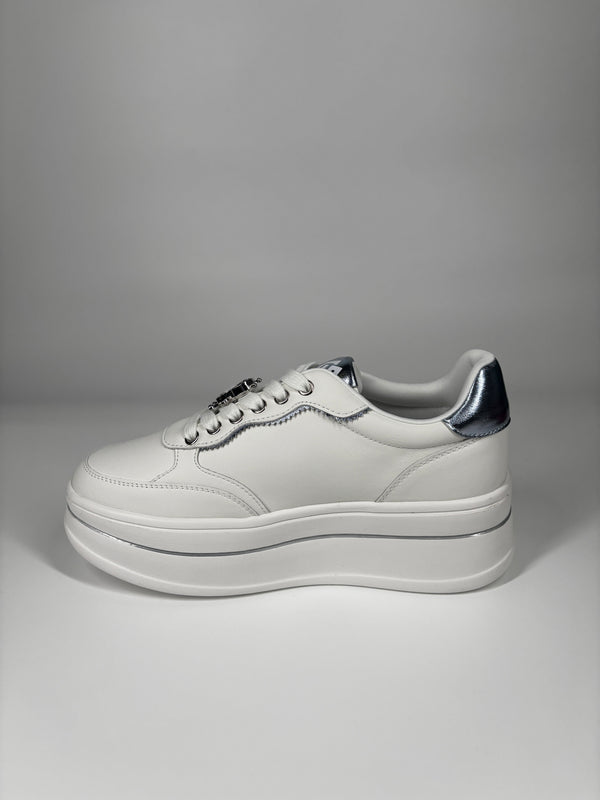 Sneaker Platform Gold & Gold - Bianco