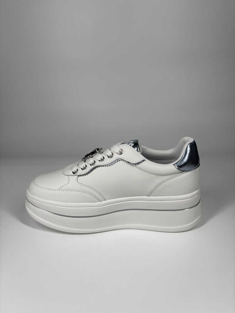 Sneaker Platform Gold & Gold - Bianco
