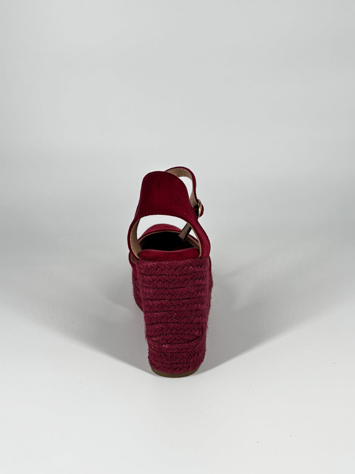 Sandalo Espadrillas con Zeppa in Camoscio - Bordeaux