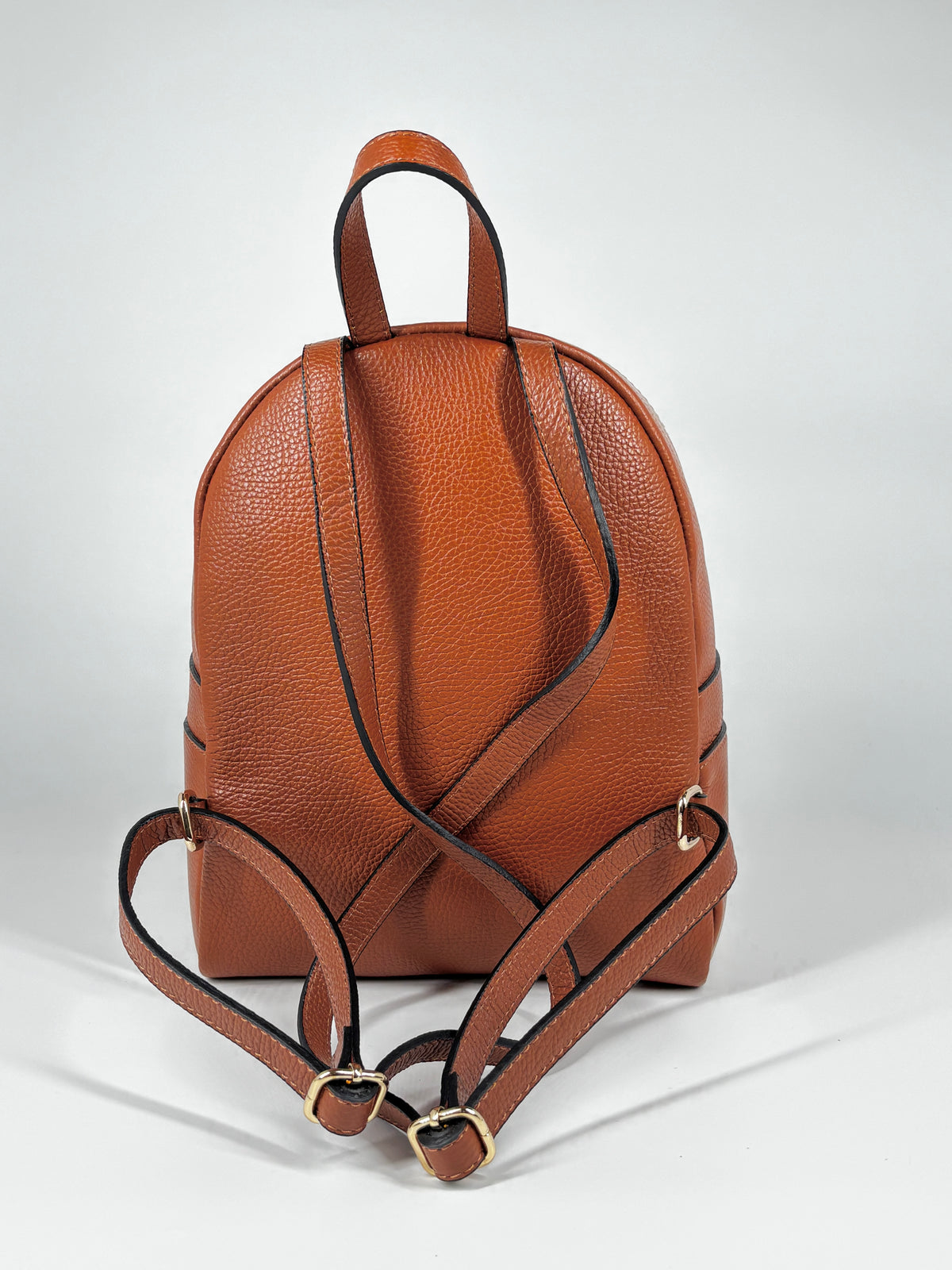 Zaino Donna Urban Chic in Vera Pelle Martellata – Cuoio