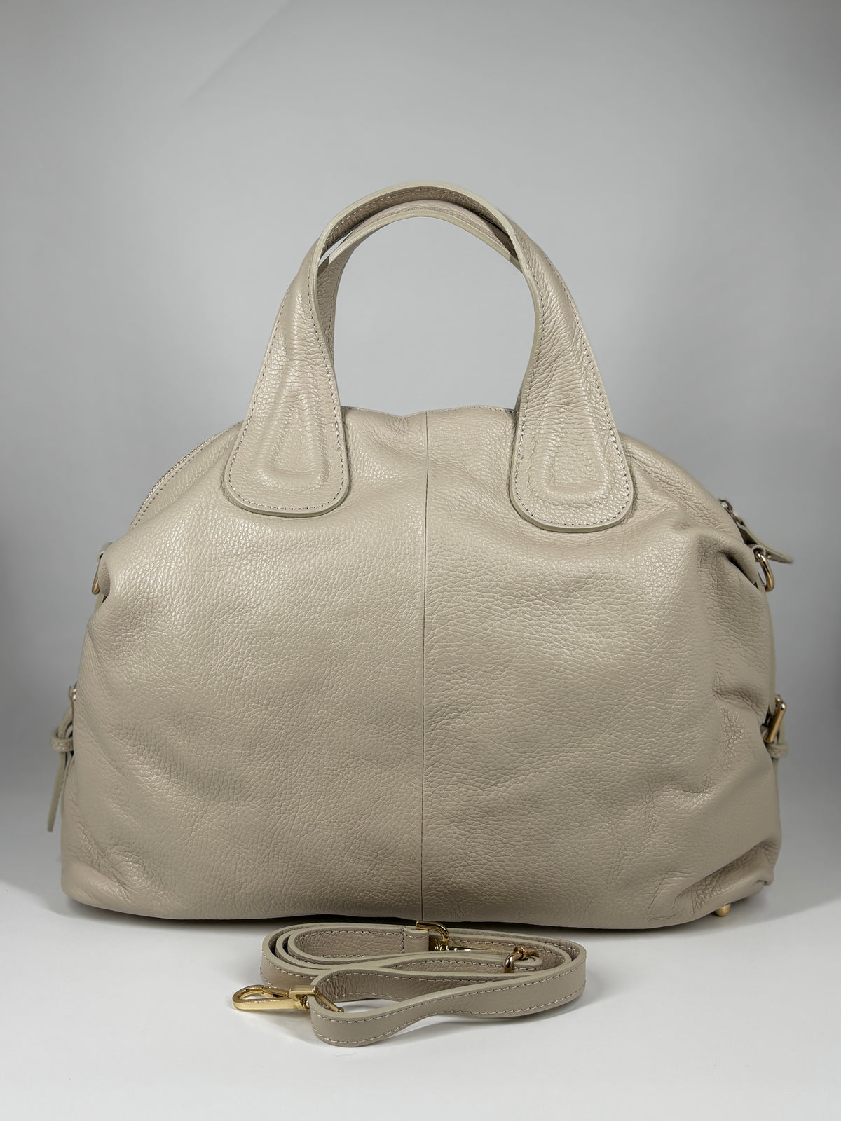 Borsa Bauletto in vera pelle - Beige