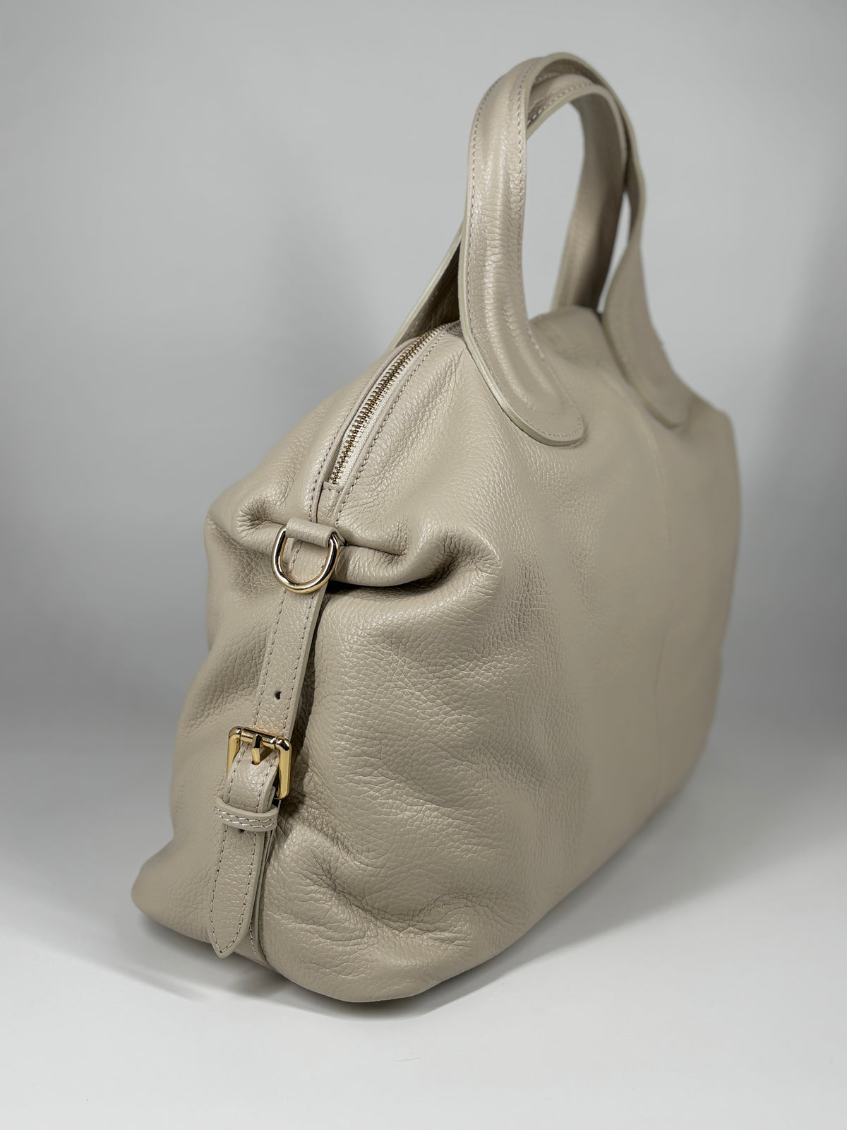 Borsa Bauletto in vera pelle - Beige
