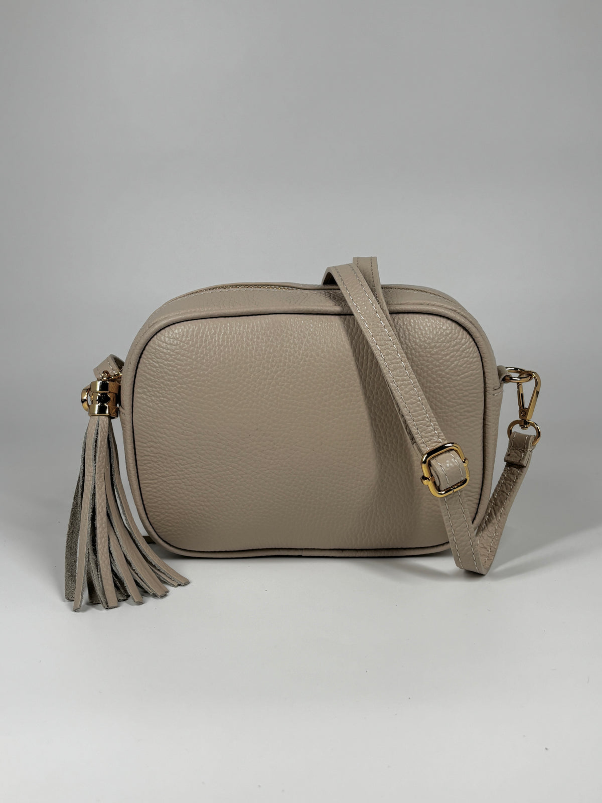 Borsa a Tracolla in Pelle con Nappa – Beige