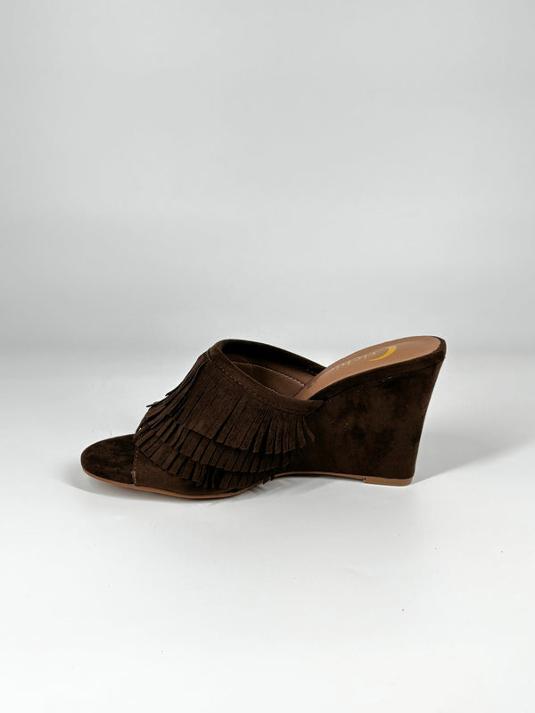 Sandalo con frange - Testa di Moro