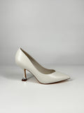 Décolleté Gold&Gold Bianco con Dettaglio Tacco Silver