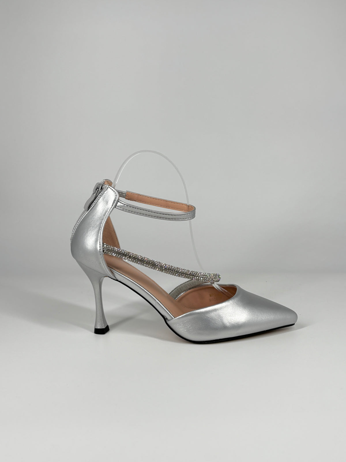 Décolleté Gioiello Argento con Cinturini Strass