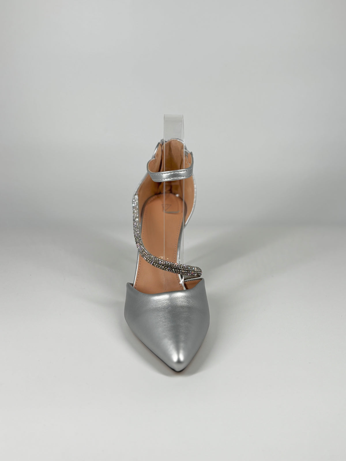 Décolleté Gioiello Argento con Cinturini Strass