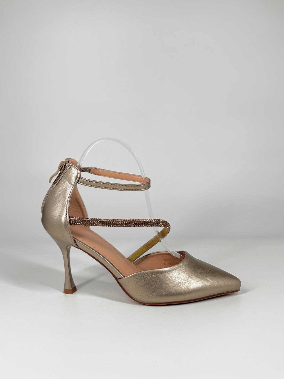 Décolleté Gioiello Platino con Cinturini Strass