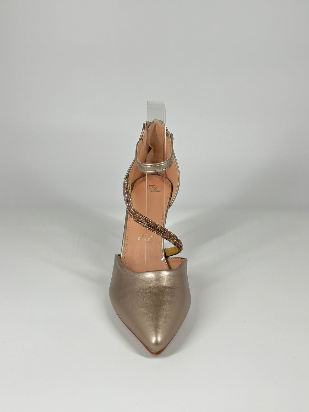 Décolleté Gioiello Platino con Cinturini Strass