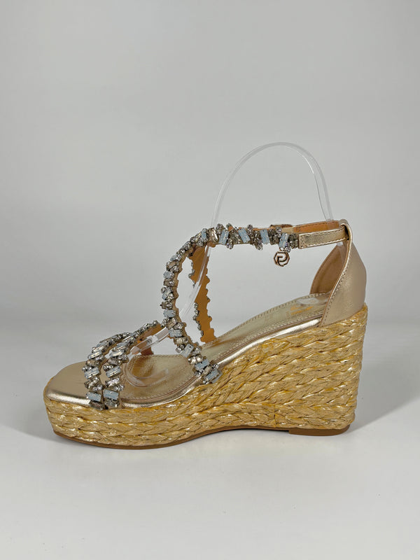 Zeppa in corda Gold&Gold con brillantini - Gold