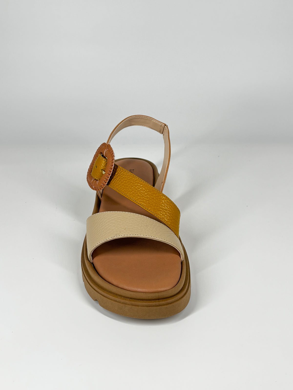 Sandalo Comfort in Pelle Bicolore