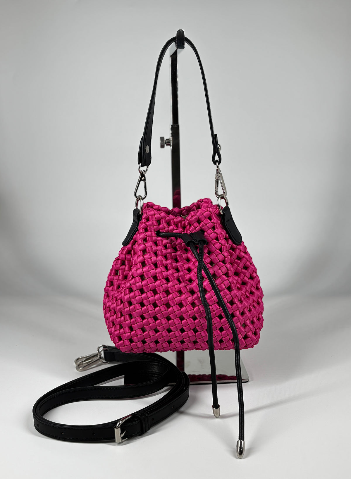 Mini borsa a secchiello -  Fucsia