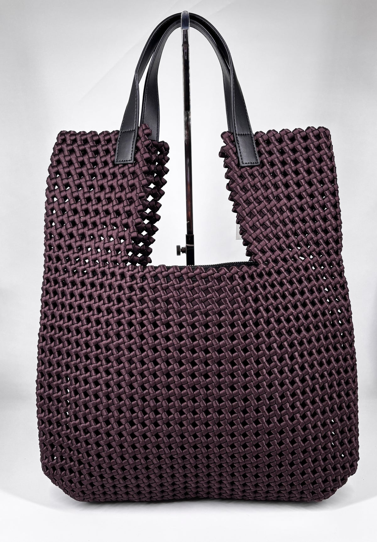Maxi Tote Bag Intrecciata – Marrone