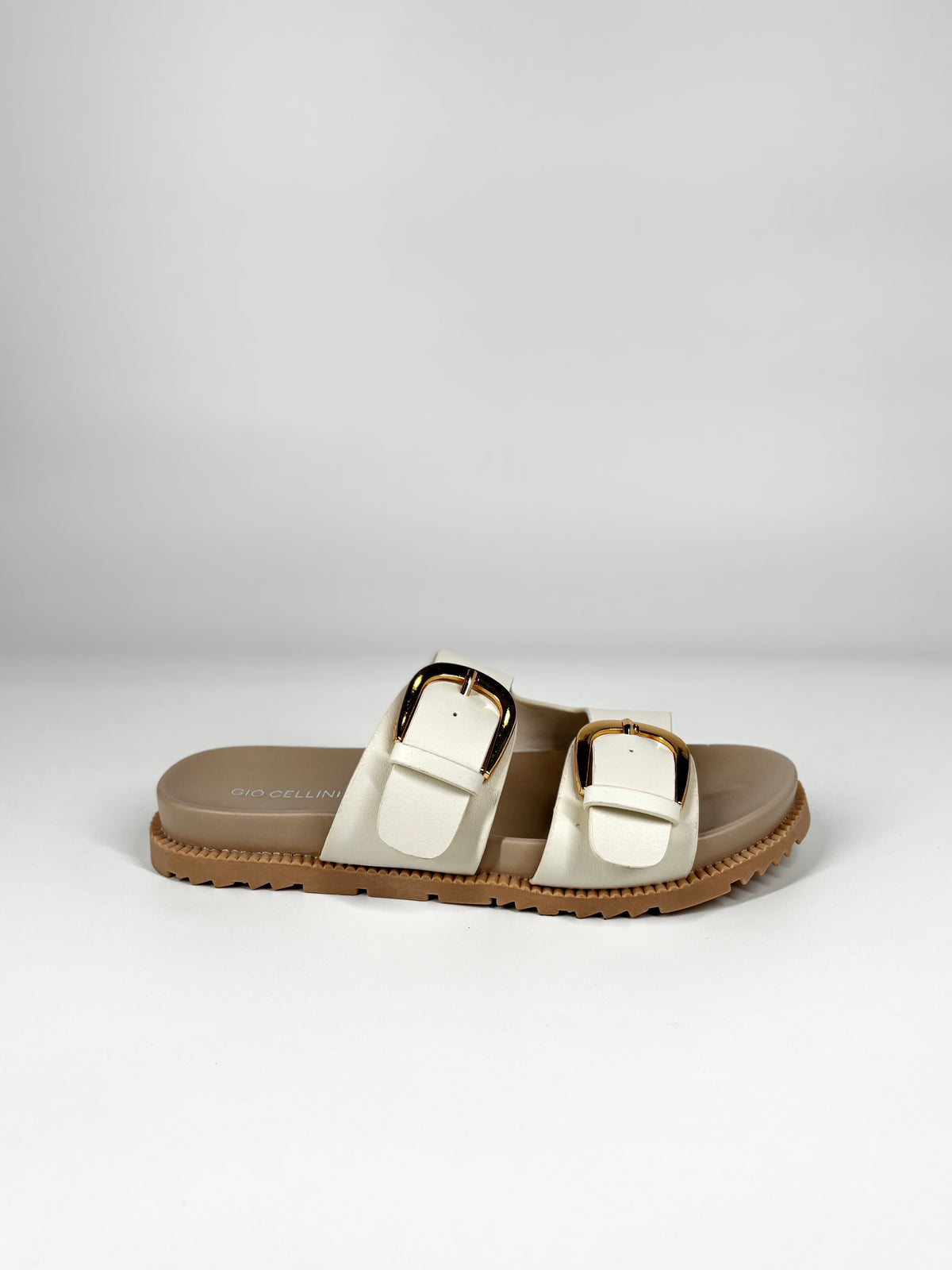 Sandalo Gio Cellini doppia fascia – Bianco