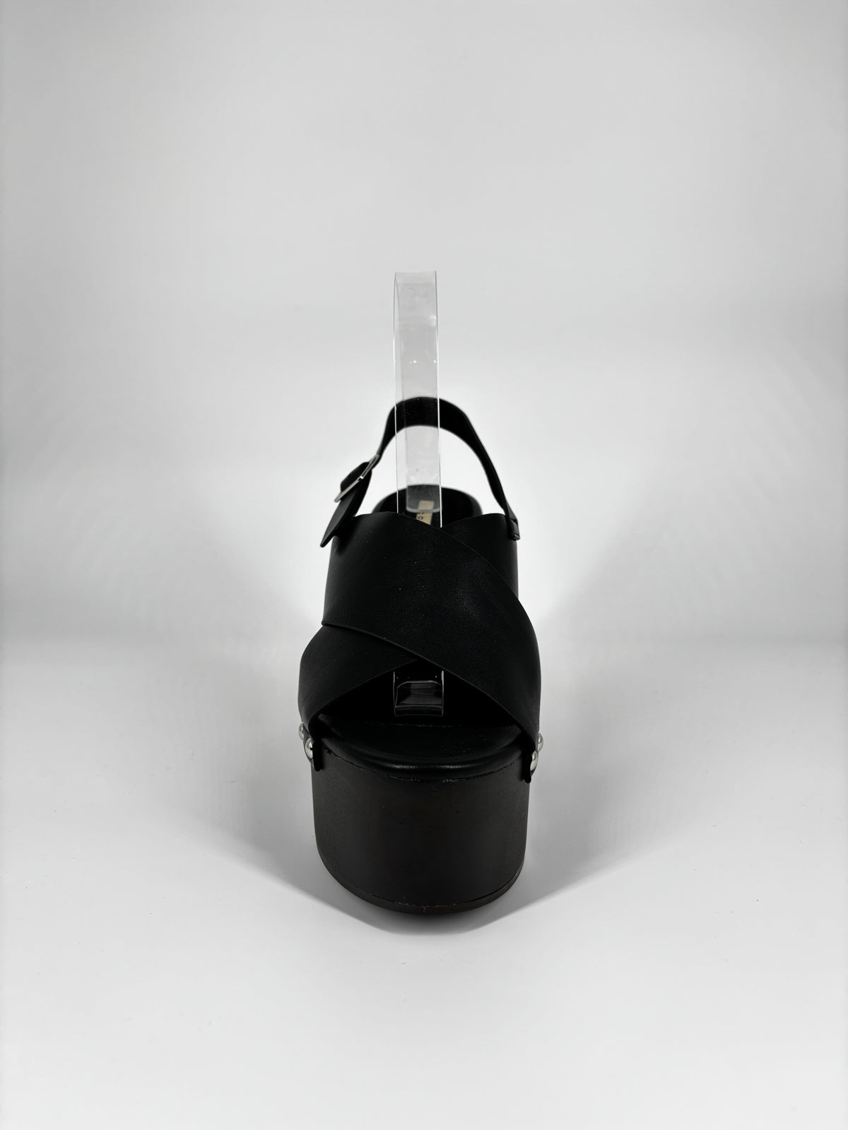 Sandalo Zeppa Platform Incrociato – Nero
