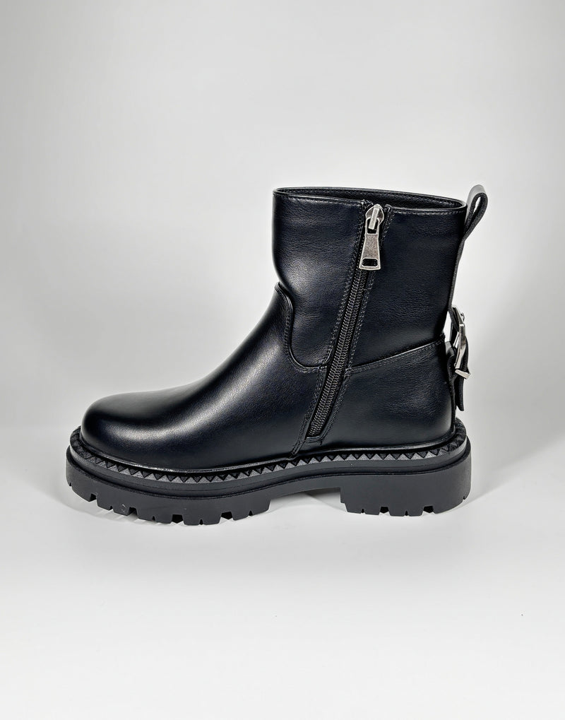 Stivaletto in ecopelle - Nero