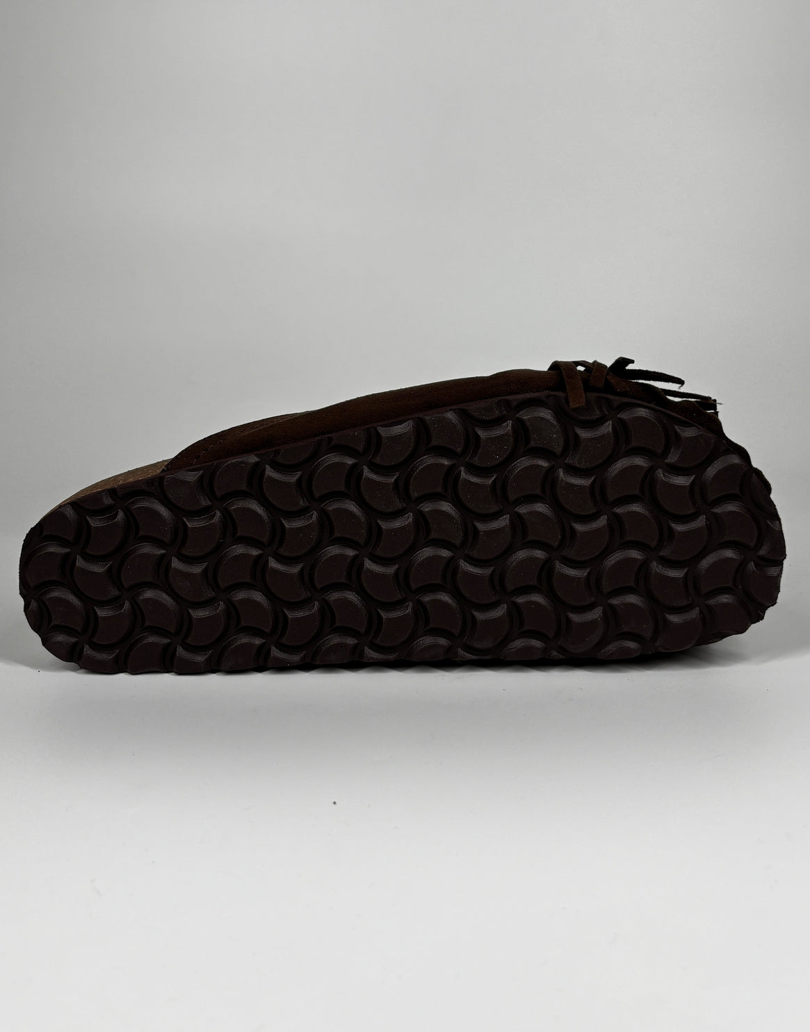 Ciabatta in Camoscio con Frange e Perline - Caffè