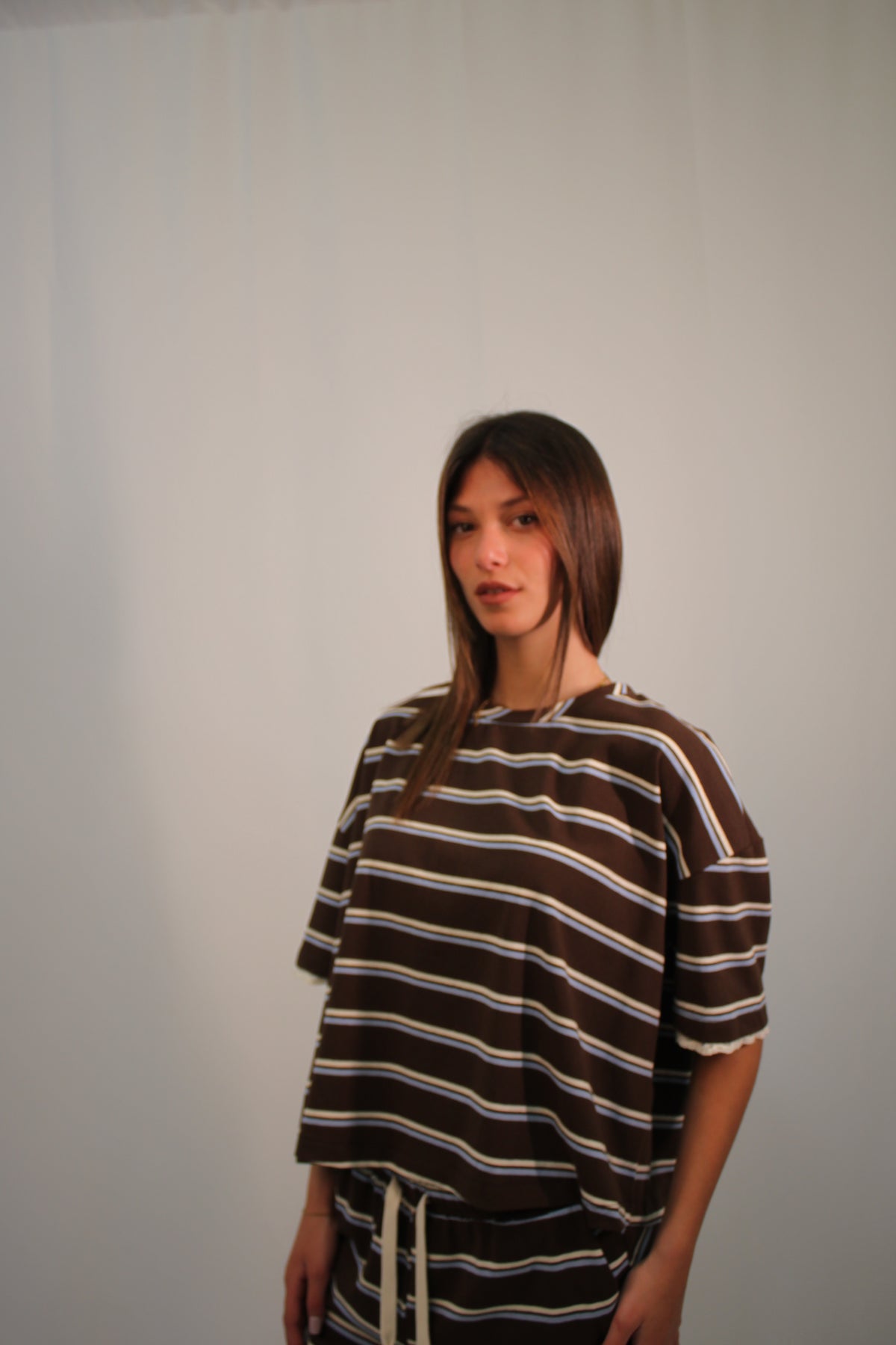 T-shirt a Righe – Testa di Moro e Azzurra