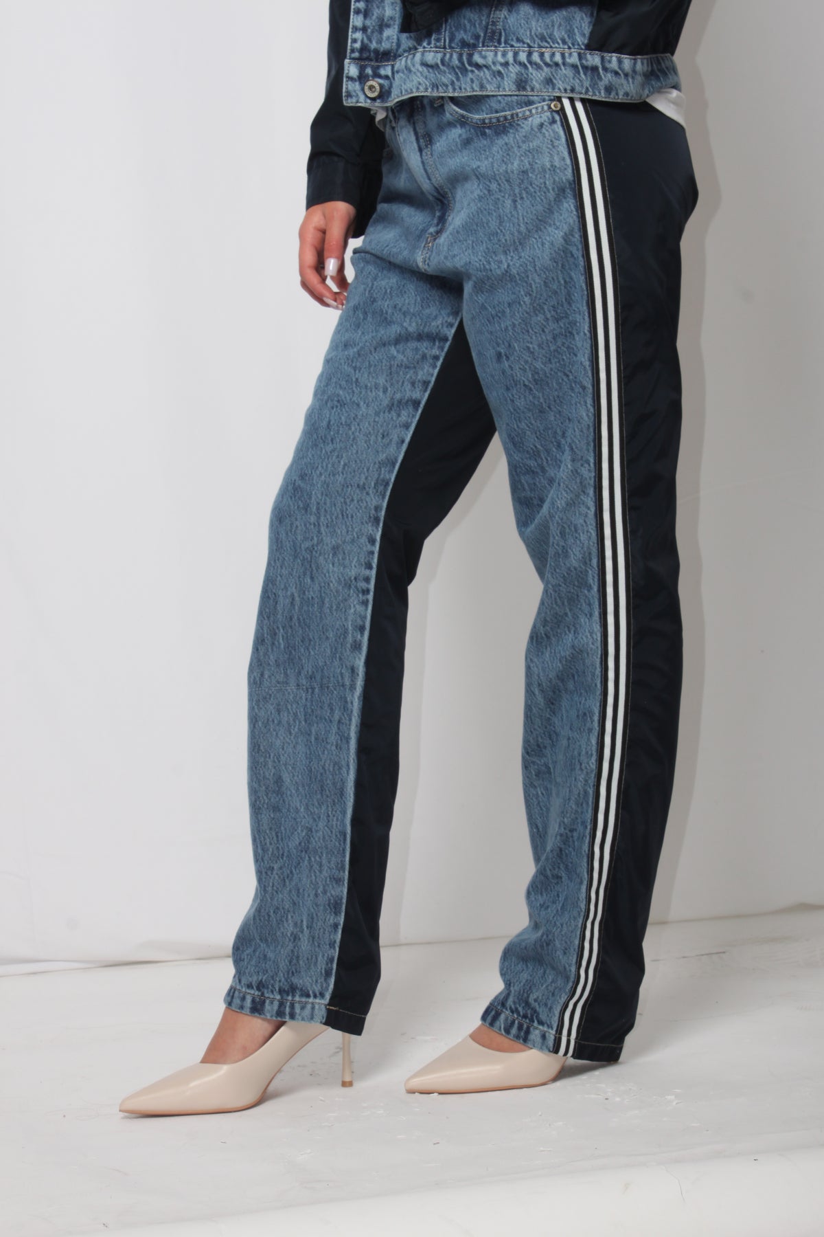 Pantaloni please Denim Ibridi - Blu