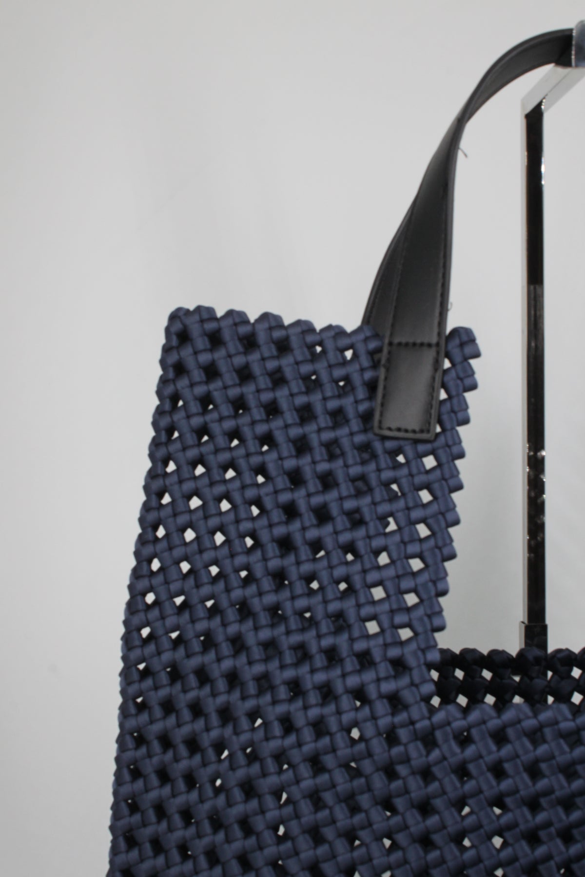 Maxi Tote Bag Intrecciata – Blu