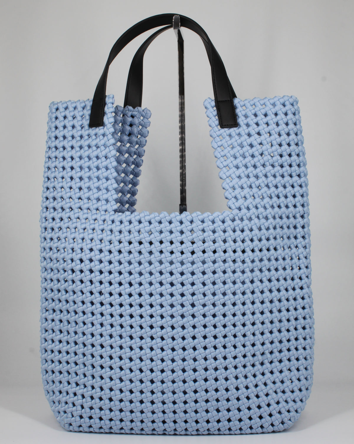 Maxi Tote Bag Intrecciata – Azzurro