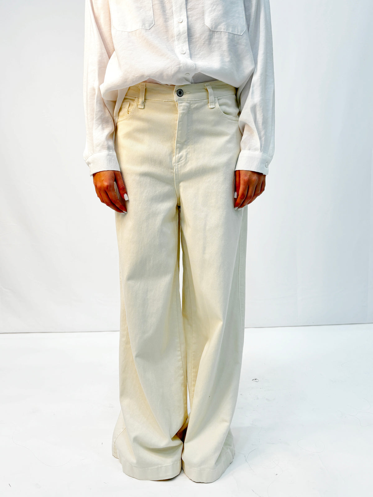 Jeans Please Bootcut in Denim - Panna