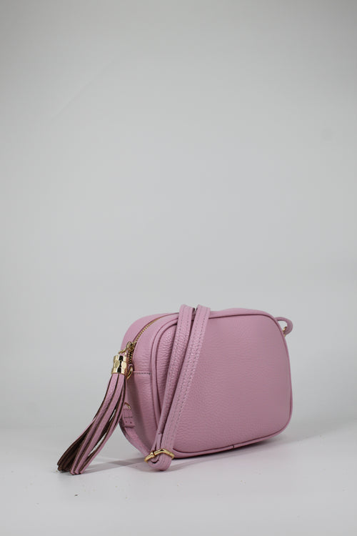 Borsa a Tracolla in Pelle con Nappa – Rosa
