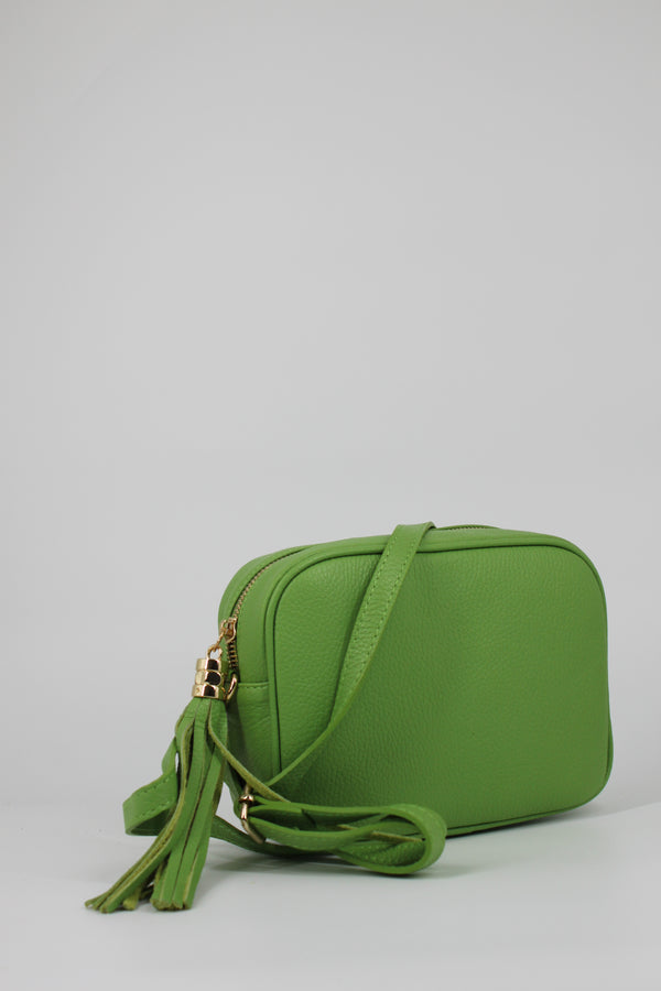 Borsa a Tracolla in Pelle con Nappa – Verde